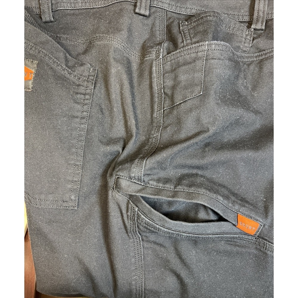 BRUNT Martin Work Pant 44x30 Black Stretch DWR Durable Workwear Reinforced Cuff - Picture 7 of 16